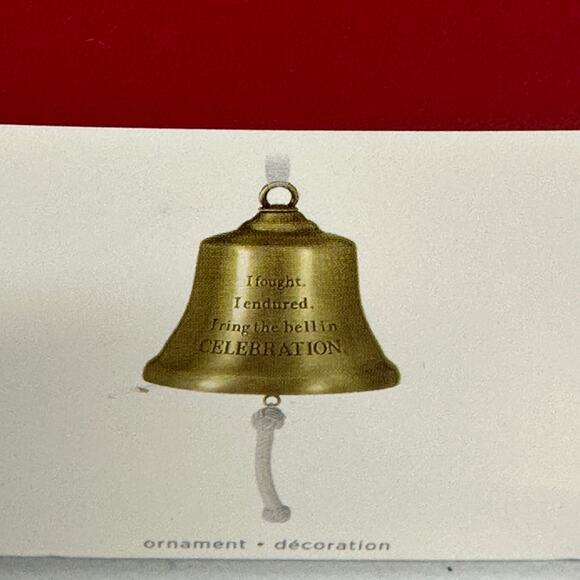 NEW Hallmark Keepsake 2021 Cancer Survivor's Bell Holiday Ornament Gold - Picture 2 of 5